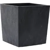 Siena Garden Pflanzgefässe NIZZA STONE schwarz Betonoptik, 25 x 26 cm Kunststoffgefäss mit Einsatz