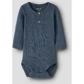 Name it Body l/ä - Rib - NbmKab - Vintage Indigo/Melange - - 50 - Body L/Ä