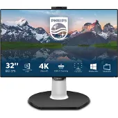 Philips P Line LCD-Monitor mit USB-C-Dockingstation 329P9H/00, 80 cm (31.5"), 3840 x 2160 Pixel, 4K Ultra HD, LED, 5 ms, Schwarz