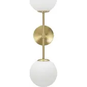 Mauro Ferretti Applique Glamy doppelt E14 15x21x55 cm Weißgold