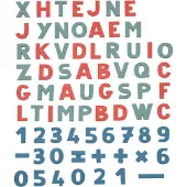 Smoby Magnetspielzeug - 72 st. - Magnetische Buchstaben & Zahlen - - One Size - Magnetspielzeug