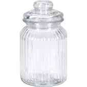 Zeller Geriffeltes Glas mit dicht schließendem Deckel, 750 ml