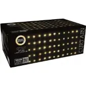 Cortina LED Lichtervorhang 300 cm 120 LEDs Warmweiß inkl. Timer 19 Leuchtmodi Weihnachtsdeko Vorhang für Innen/Außen Weihnachten LED Lichterkette