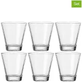 Leonardo 6 x Becherglas CIAO, Inhalt: 0,25 Liter, Höhe: 90 mm, .