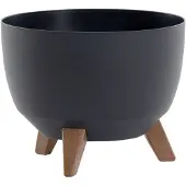 Siena Garden M82579 Oslo Pflanzgefäss 29 cm, Ø29 x 23cm, anthrazit