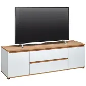 Carryhome TV-Lowboard MALEA 160 cm breit 50 cm hoch mit 2 Türen und 2 Schubladen grifflos