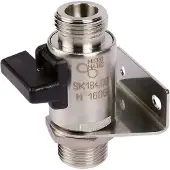 Ich-zapfe Wandhalter mit Abstellhahn für Bierzapfanlagen, 5/8 Zoll, NW: 10 mm