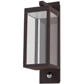 LUCANDE Aussenwandleuchte mit Bewegungsmelder Ferdinand , braun / rost, Aluminium, Modern