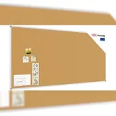 Allboards Pinnwand mit Alurahmen 200x100cm