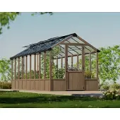 NSH Nordic Palram - Natura 812 | Holz Gewächshaus | 6,5x2,5 m - Natur