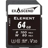 EXASCEND Element 64GB 100MB/S V30 UHS-I