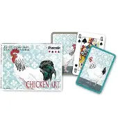 Piatnik Chicken Art Spielkarten – Doppeldeck