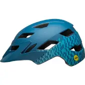 Bell Sidetrack Junior-Helm, gewellt, Kariertattblau