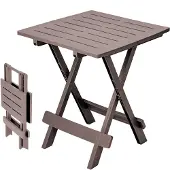 Spetebo 1.05 Kunststoff Klapptisch - Farbe: Braun