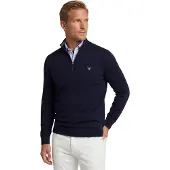 Gant Pullover Herren Classic Cotton Half Zip Evening Blue 25-L