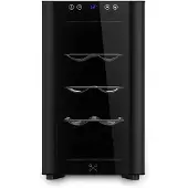 LES PETITS CHAMPS Weinkühlschrank CAVSB8 Schwarz, 8 Flaschen, Kapazität 23L