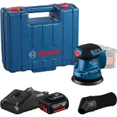 Bosch Exzenterschleifer GEX 185-LI, 1 x Akku GBA 18V 4.0Ah im Handwerkerkoffer