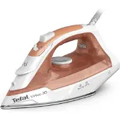 Tefal Virtuo 30 FV2C40E0, Trocken- & Dampfbügeleisen, Keramik-Bügelsohle, 1,9 m, 120 g/min, Pfirsich, Weiß, 27 g/min