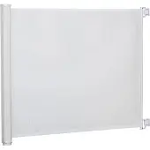 PawHut Hunde Türschutzgitter Treppenschutzgitter Treppenschutz Sicherheitstrennwand Trennwand Türschutz Treppenschutzgitter ausziehbar treppenschutzrollo Rollo Einrollbar PVC Weiß 115 x 82,5 cm