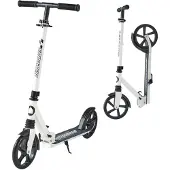 Vevor Scooter (2 Räder) für Kinder ab 8 Jahren, Cityroller Kinderroller Straßenroller mit höhenverstellbarem Lenker & rutschfestem Deck, faltbarer Tretroller bis zu 100 kg, Schwarz + Grün