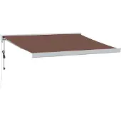 vidaXL Markise Automatisch Braun 350x250 cm