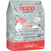 Grau Katze Geflügel & Lachs mit Superfoods 2 kg Futter