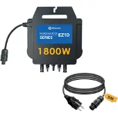 EnjoySolar APsystems Mikrowechselrichter EZID 1800W integriete WLAN & Bluetooth + 5m Netzanschlusskabel Betteri BC01 auf Schuko für Balkonkraftwerk, 0% MwSt