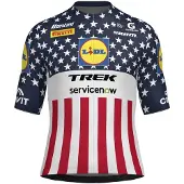 Santini Lidl Trek Usa National Champion Kurzarm-radtrikot Mehrfarbig M Mann Mehrfarbig M