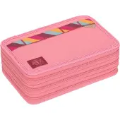 Lassig School Triple Pencil Case Unique pink