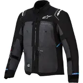 Alpinestars Cusco Drystar wasserdichte Motorrad Textiljacke, schwarz/dunkelgrau, M