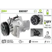 Valeo Kompressor Klimaanlage 690997 für Dacia Sandero II Logan Mcv