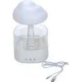Grundig Raincloud Luftbefeuchter – Aroma Diffuser für ätherische Öle – Mit Regen- & Nebelfunktion – LED-Licht – USB-C – Kabellos & Leise – Für Aromatherapie