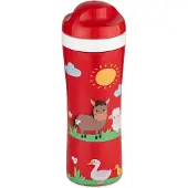 Koziol Trinkflasche Oase Farm, 425 ml, Rot