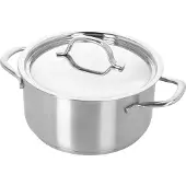 Demeyere Kochtopf Resto 3 mit Deckel Silber 18 cm