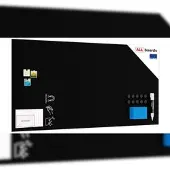 Allboards Rahmenloses SLIMboard – Kreideoberfläche – 240×120 cm + Zubehör