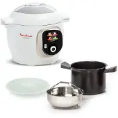 Moulinex Cookeo+ CE85CA10, 4 l, 1600 W, Weiß, Kunststoff, Keramik, LCD