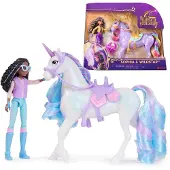 Spin Master Unicorn Academy Reiterin und Einhorn Set, ca. 12 cm, Modepuppe, Weiblich, 4 Jahr(e), Mädchen, 115 mm, 180 g