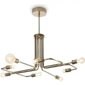 Ideal Lux Aufhängung Industrial-Minimal Triumph Metall Messing 8 Lichter E27