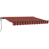 vidaXL Einziehbare Markise Orange 250 x 200 cm Stoff