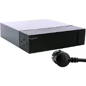 Legrand TV Corner Steckdosenleiste-Leiste 4x Steckdose, 4x Eurostecker, SPD, 2m Kabel Schwarz 694515