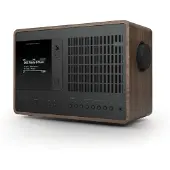 Revo SuperConnect – Hybrid-Tischradio – DAB+/UKW, Internetradio und Spotify Connect – WLAN und Bluetooth mit aptX-Unterstützung – Walnuss/Schwarz
