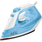AEG DB1730, Dampfbügeleisen, CeramicGlide-Sohle, 2 m, 100 g/min, Blau, Weiß, 30 g/min