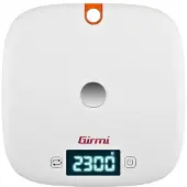 Girmi PS02 Elektronische Küchenwaage Orange, Weiss Flache Oberfläche Rund