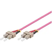 Varia LWL-Kabel 7.5m Duplex OM4 Multimode 50/125 SC/SC violett