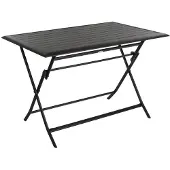 Hespéride Azua Balkontisch klappbar Gartentisch rechteckig schwarz