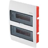 Elektro-Plast Verteilerschrank RP 2/12 - Weiß - IP40 - Modulare Installation - Transparentes Design