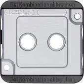 Merten 294660 Wandplatte/Schalterabdeckung Silber (294660)