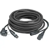 DAP AUDIO Power-Signal Kaltgerätekabel 10m, SCHWARZ