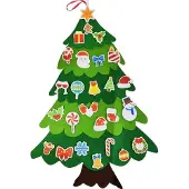 Saska Garden DIY Adventskalender Tannenbaum – Bastelset Weihnachtskalender zum Selbstgestalten