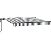vidaXL Ausziehbare Markise Anthrazit 350 x 200 cm Stoff